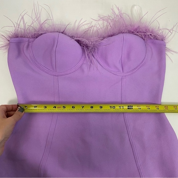 Superdown Ramona Bustier Dress in Purple Size XL - Picture 12 of 13